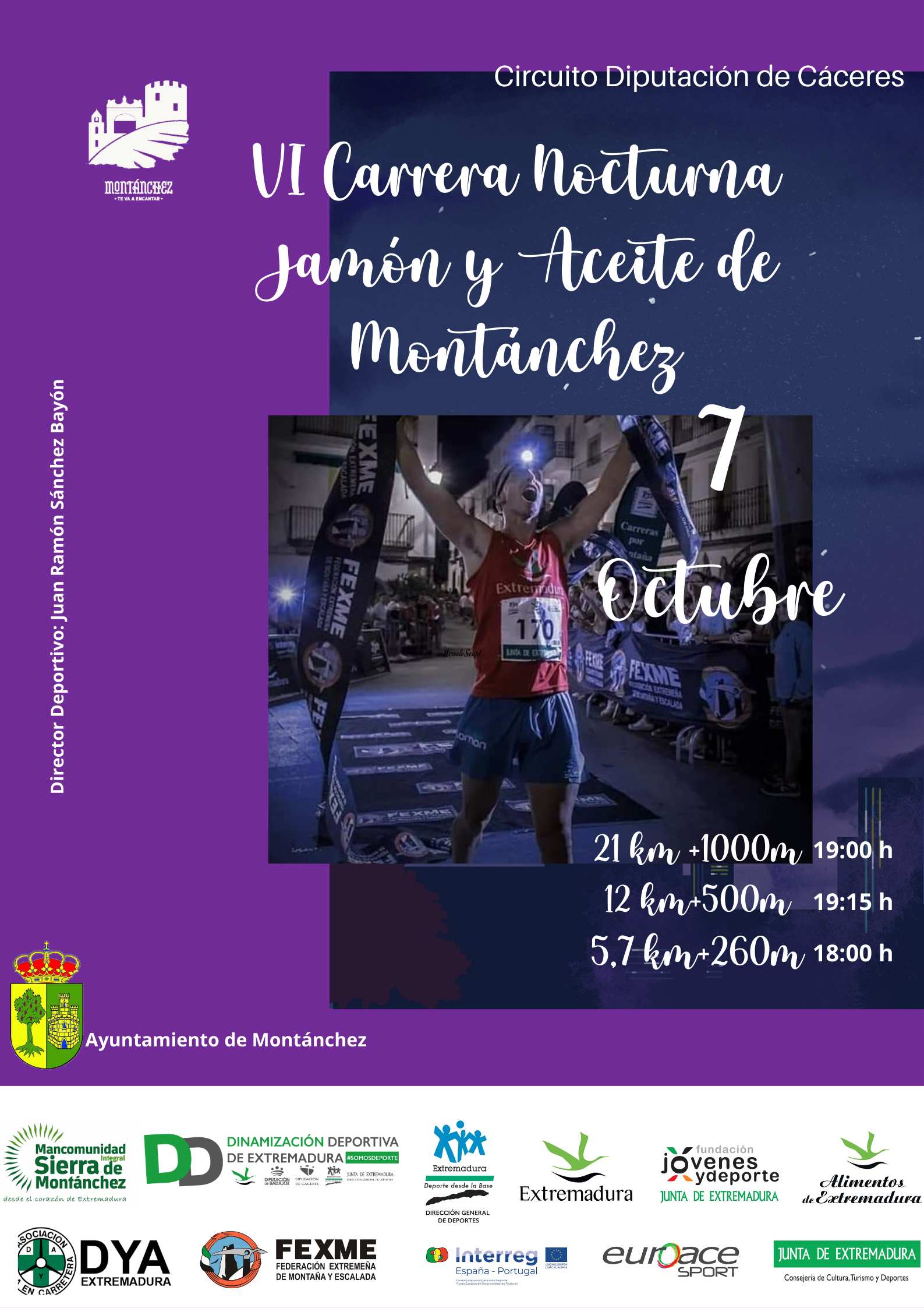 VI CARRERA NOCTURNA JAMÓN Y ACEITE DE MONTÁNCHEZ - Inscríbete