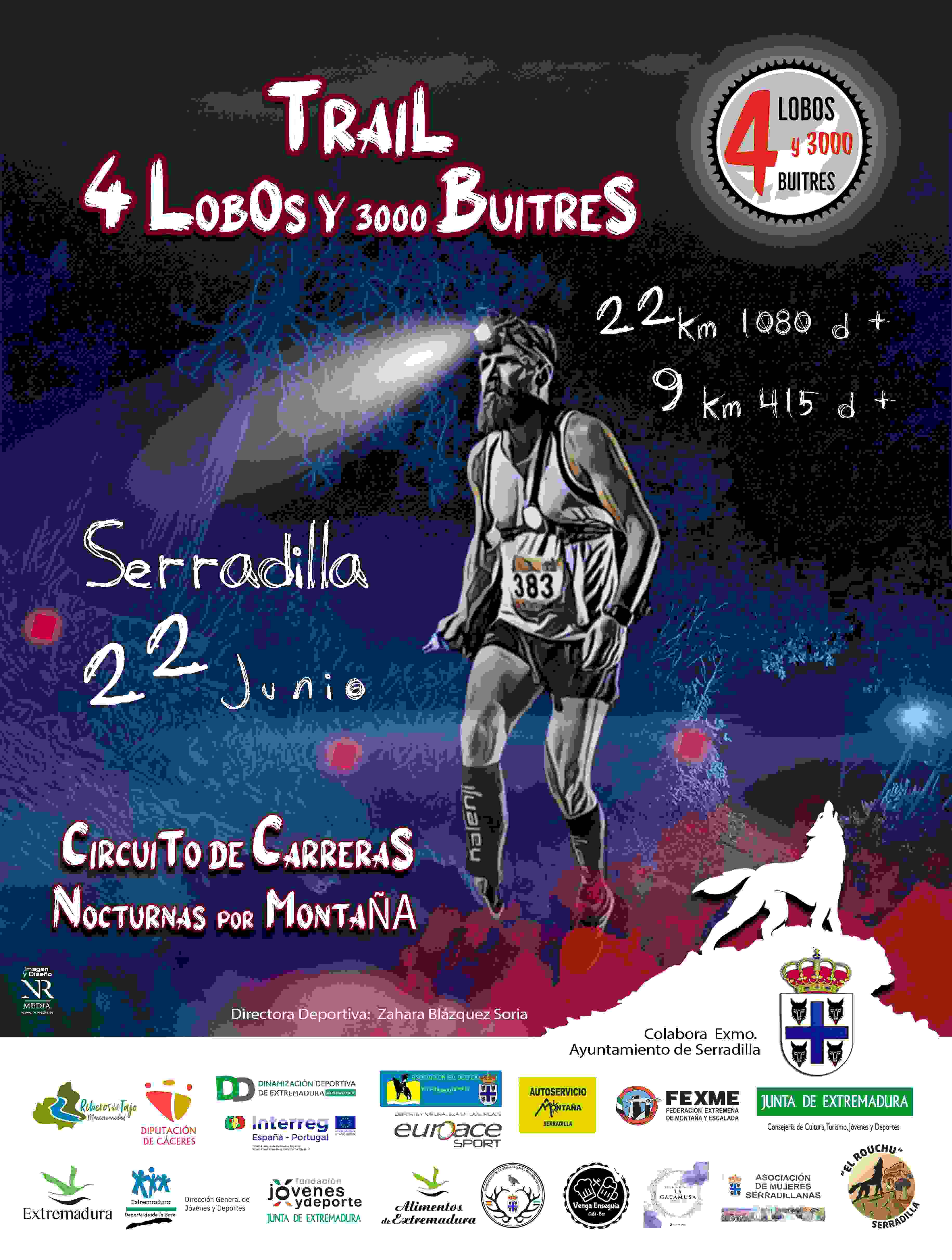 VI TRAIL NOCTURNO 4 LOBOS Y 3000 BUITRES - Inskriba zaitez