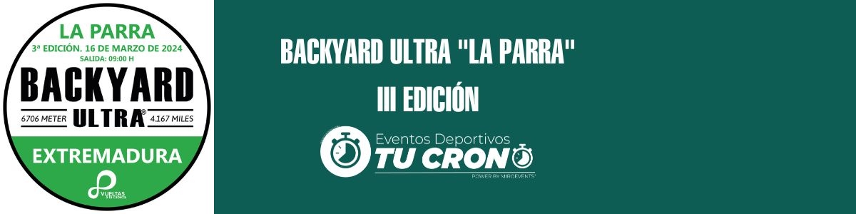 Contacta con nosotros  - BACKYARD ULTRA