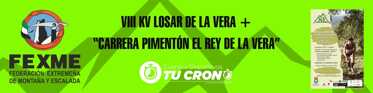 Zona Privada del Participante  - VIII KV LOSAR DE LA VERA