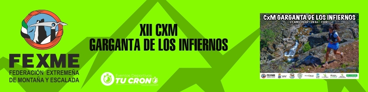 Regulamento  - XII CXM GARGANTA DE LOS INFIERNOS