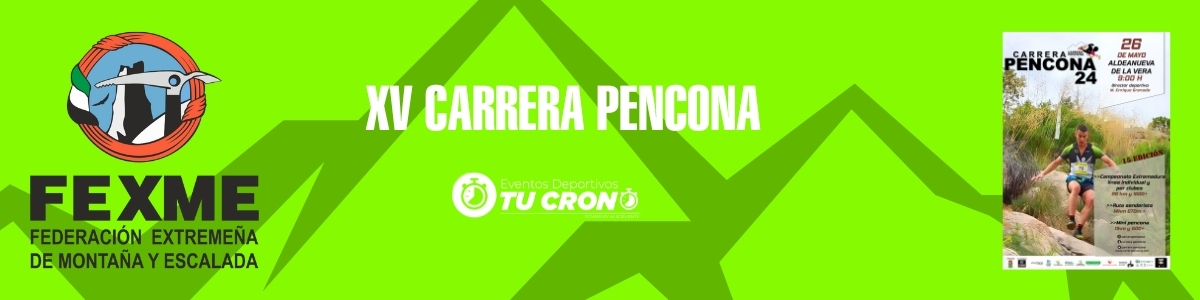 Inscripción  - XV CARRERA PENCONA